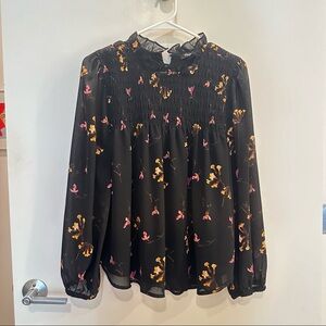 Madewell Chiffon Floral Top